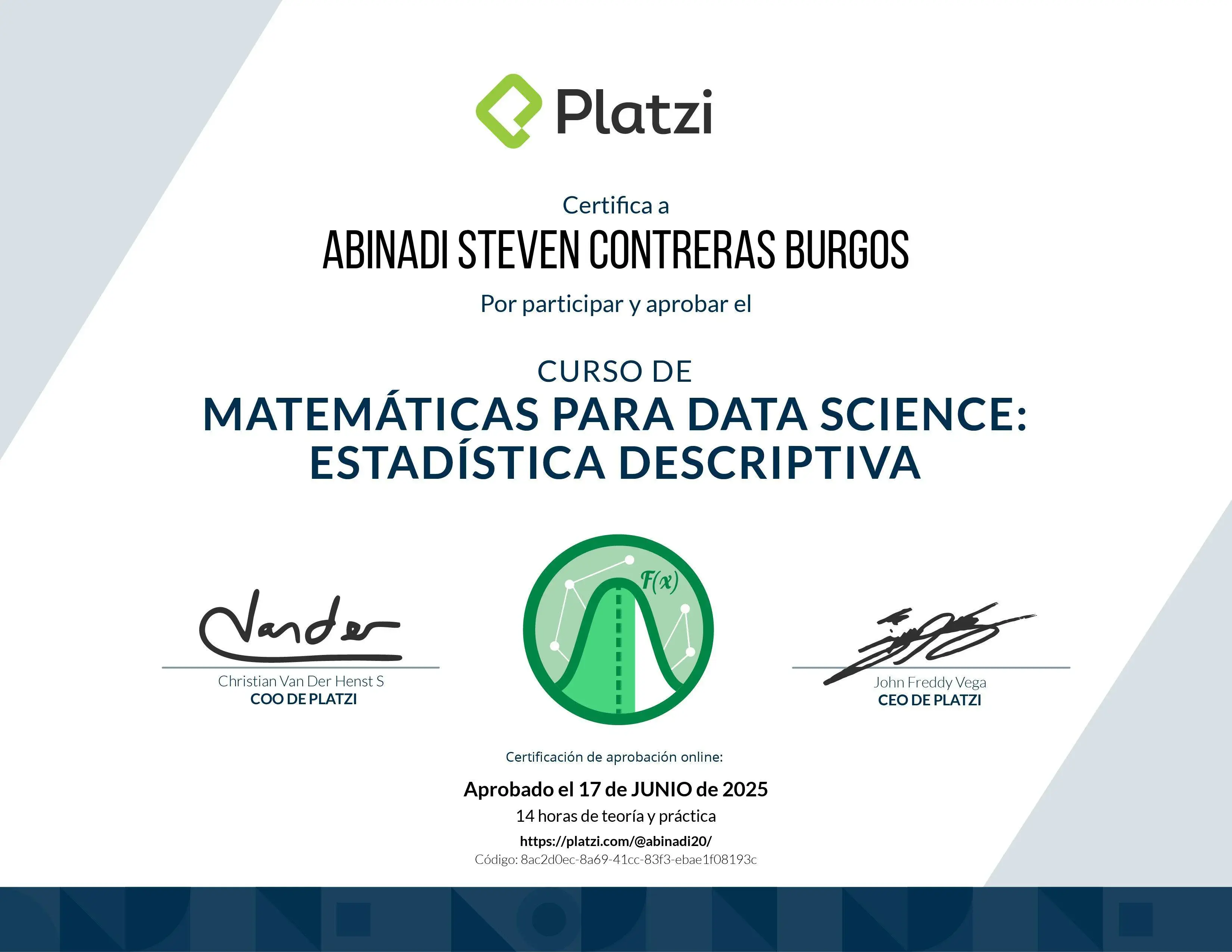 Certificado 21