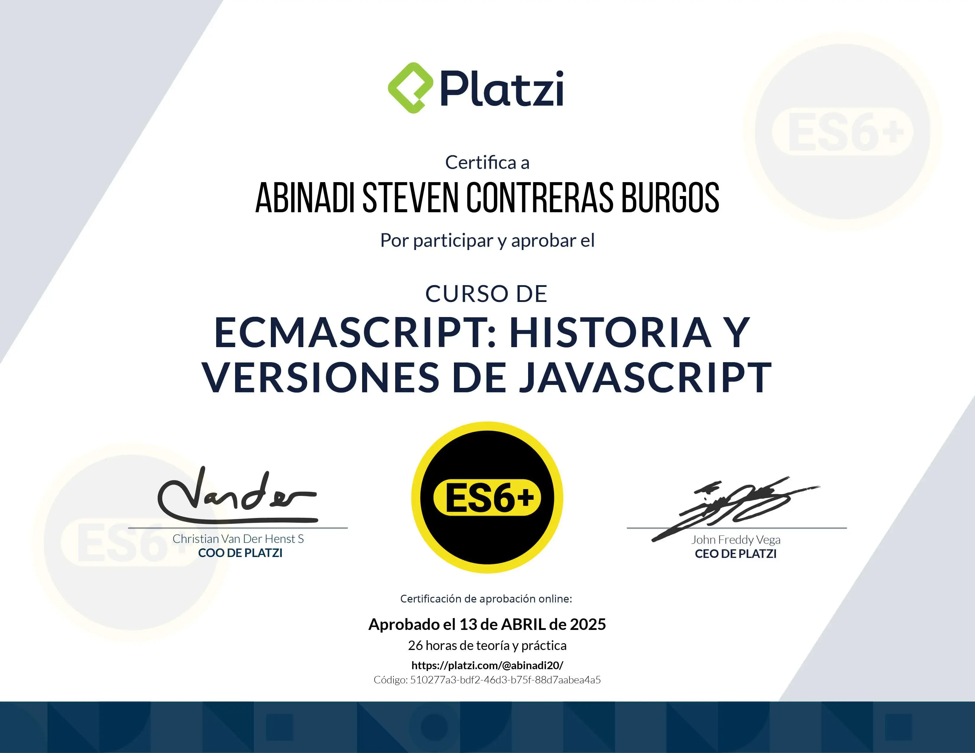 Certificado 33