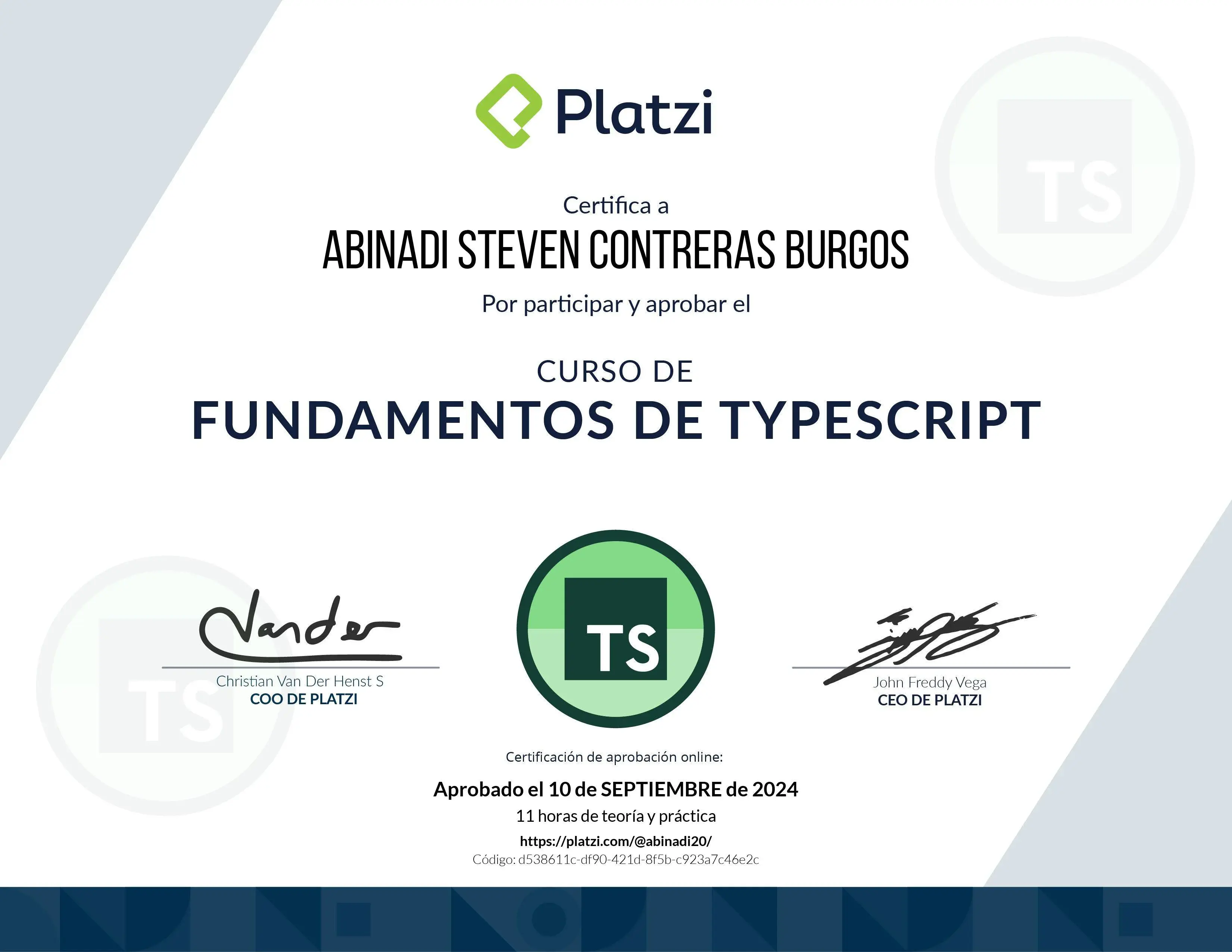 Certificado 57