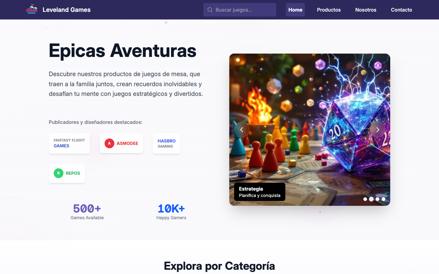 Level and Games - Board Game Ecommerce - screenshot 1