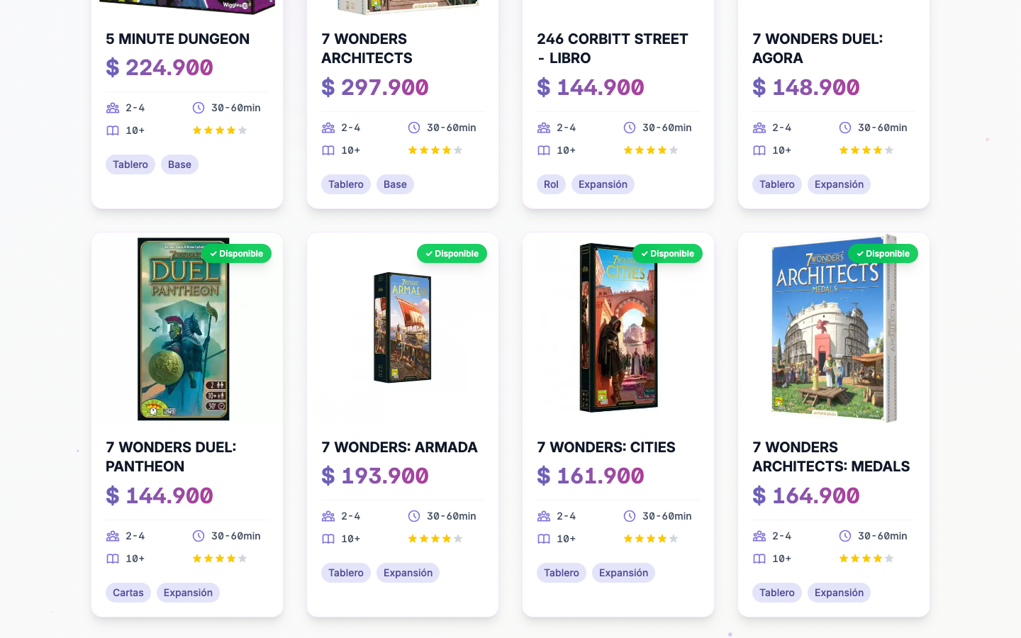 Level and Games - Board Game Ecommerce - screenshot 3